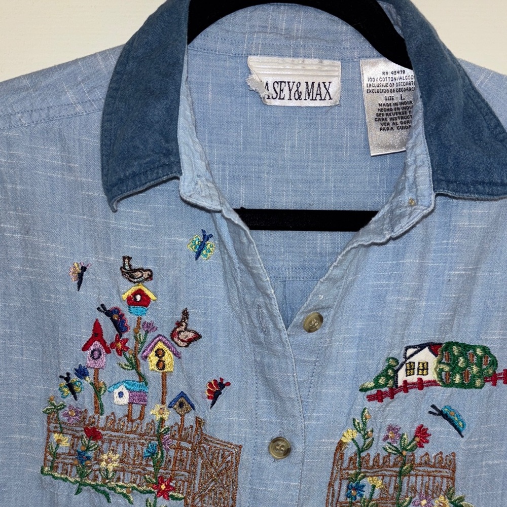 Casey & Max vintage cottage core Women's Blouse L